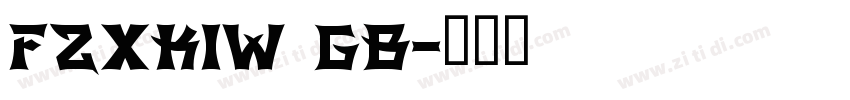 fzxkiw gb字体转换
